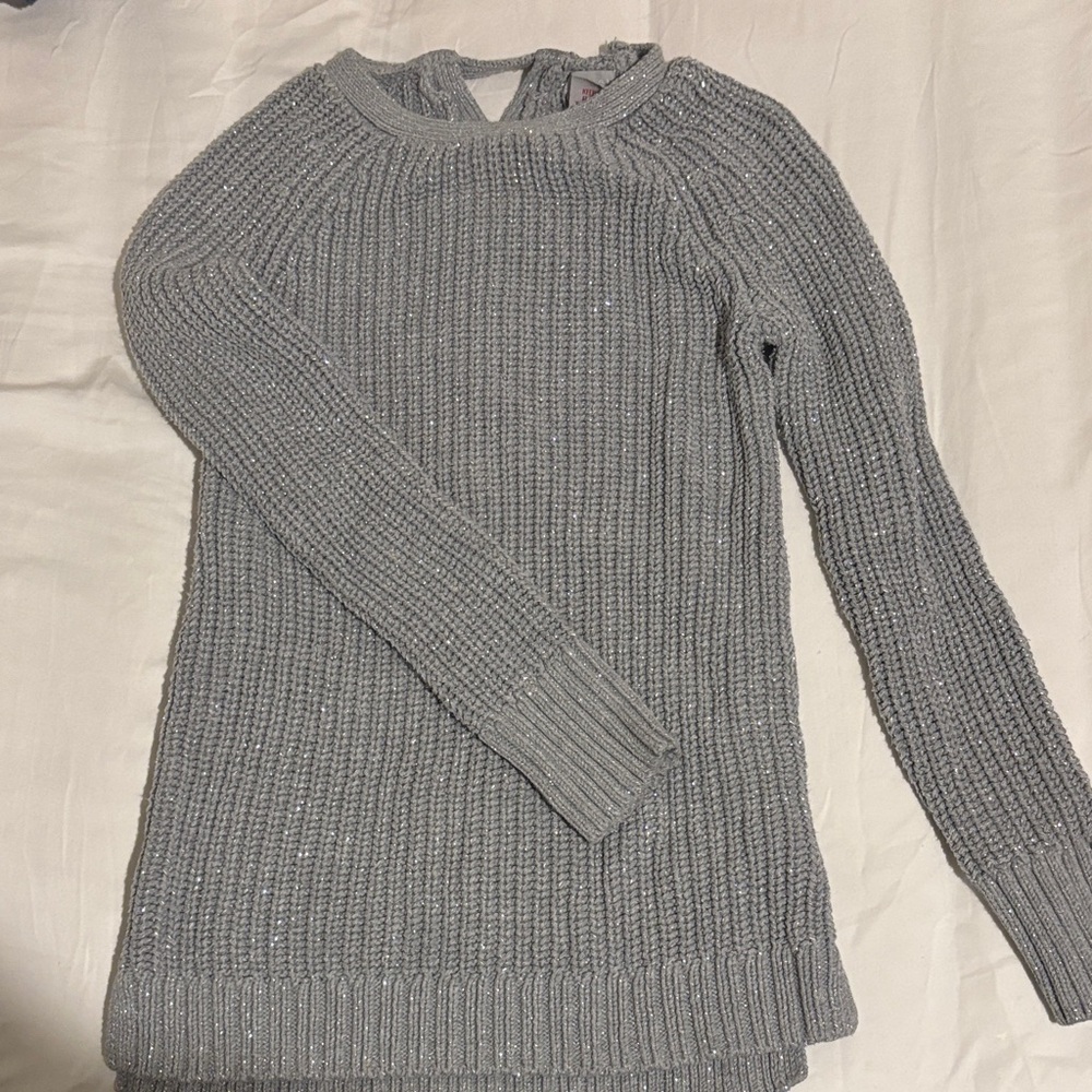 Tahari Kids Sparkling Gray Knit Top